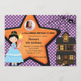 Halloween Birthday Costume (Paars) Kaart