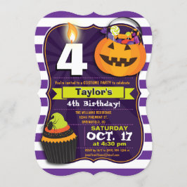 Halloween Birthday Costume Party Kaart