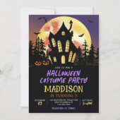 Halloween Birthday Costume Party Kaart (Voorkant)