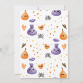 Halloween Birthday, Costume Party, Kinder Partij Kaart (Achterkant)