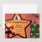 Halloween Birthday Costume (rood) Kaart (Voorkant / Achterkant)