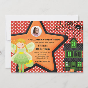 Halloween Birthday Costume (rood) Kaart