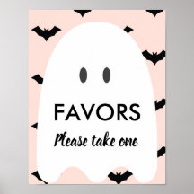 Halloween Birthday Gelieve één Favors-teken te nem