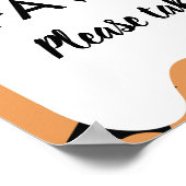 Halloween Birthday Gelieve één Favors-teken te nem Poster (Hoek)