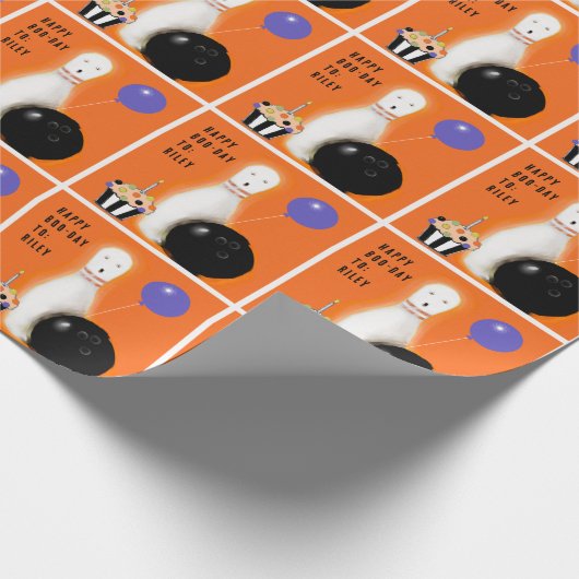 Halloween Birthday Gift Cadeaupapier (Hoek)