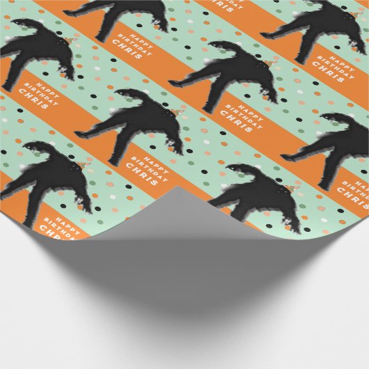 Halloween Birthday Gift Cadeaupapier (Hoek)