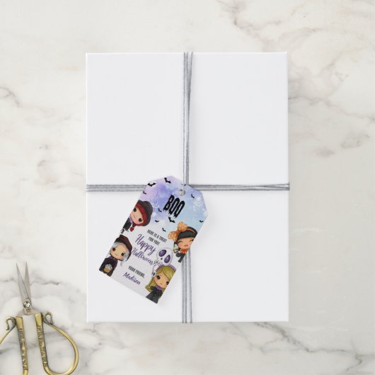 Halloween Birthday Gift Labels Cadeaulabel (Met Touw)