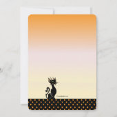 Halloween Birthday Girl Invitation Kaart (Achterkant)