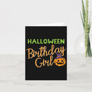 Halloween Birthday Girl Kostume Girls Kinder aan Kaart