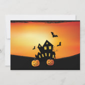 Halloween Birthday Invitation Costume Party Kaart (Achterkant)