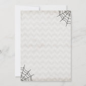 Halloween Birthday Invitation Spooktacular Party Kaart (Achterkant)