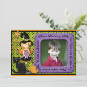 Halloween Birthday Kaart (Staand voorkant)