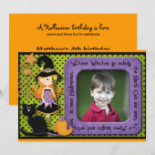 Halloween Birthday Kaart (Voorkant / Achterkant)