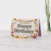 Halloween Birthday Kaart (Voorkant)
