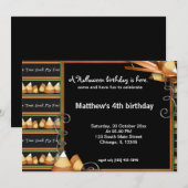 Halloween Birthday Kaart (Voorkant / Achterkant)