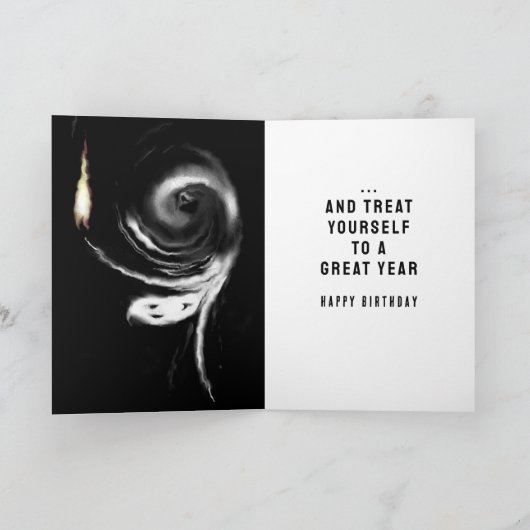 Halloween Birthday Kaart (Binnen)