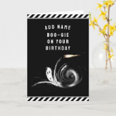 Halloween Birthday Kaart (Gele Bloem)