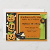 Halloween Birthday Kaart (Voorkant)