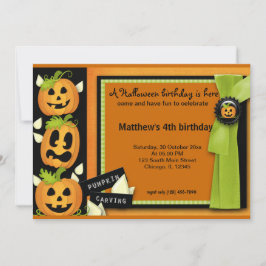 Halloween Birthday Kaart