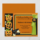 Halloween Birthday Kaart (Voorkant / Achterkant)