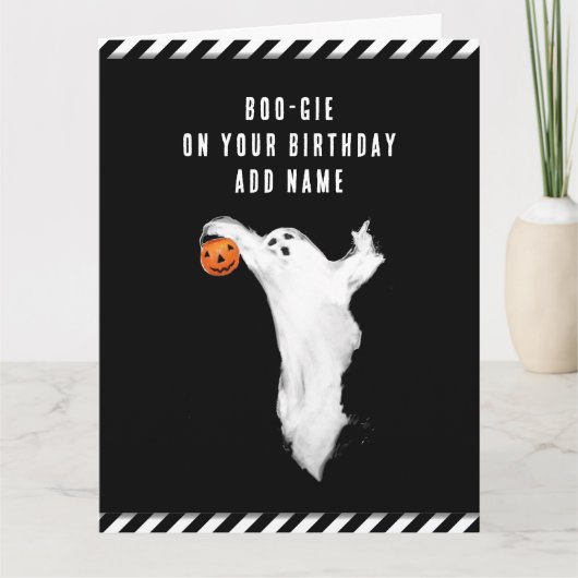 Halloween Birthday Kaart (Voorkant)