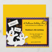 Halloween Birthday Kaart (Voorkant / Achterkant)