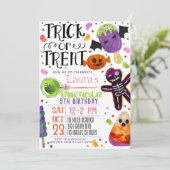 Halloween Birthday Kaart (Staand voorkant)