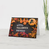 ***HALLOWEEN BIRTHDAY** KAART (Voorkant)