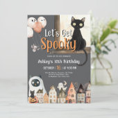 Halloween Birthday Kaart (Staand voorkant)