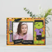 Halloween Birthday Kaart (Staand voorkant)