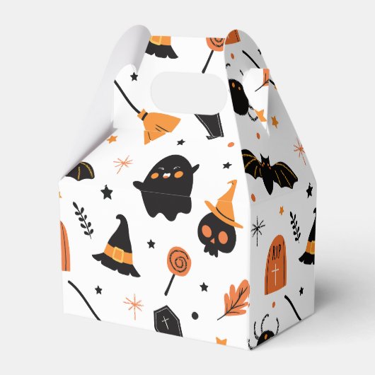 Halloween Birthday Party Bedankdoosjes (Achterkant)
