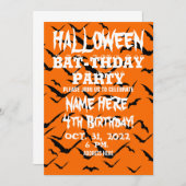HALLOWEEN BIRTHDAY PARTY CELEBRATION INVITATION KAART (Voorkant / Achterkant)