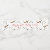 Halloween Birthday Party Decoration Waterfles Etiket (Enkel label)