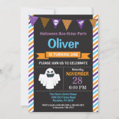 Halloween Birthday Party Invitation Kaart (Voorkant)