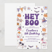 Halloween Birthday Party Invitation Kaart (Voorkant / Achterkant)
