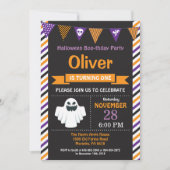 Halloween Birthday Party Invitation Kaart (Voorkant)
