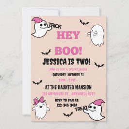 Halloween Birthday Party Invitation Kaart