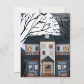 Halloween Birthday Party Invitation Kaart (Achterkant)