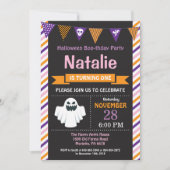 Halloween Birthday Party Invitation Kaart (Voorkant)