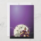 Halloween Birthday Party Invitation Kaart (Achterkant)