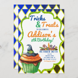 Halloween Birthday Party Invitation Kaart