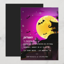 Halloween Birthday Party Invitation