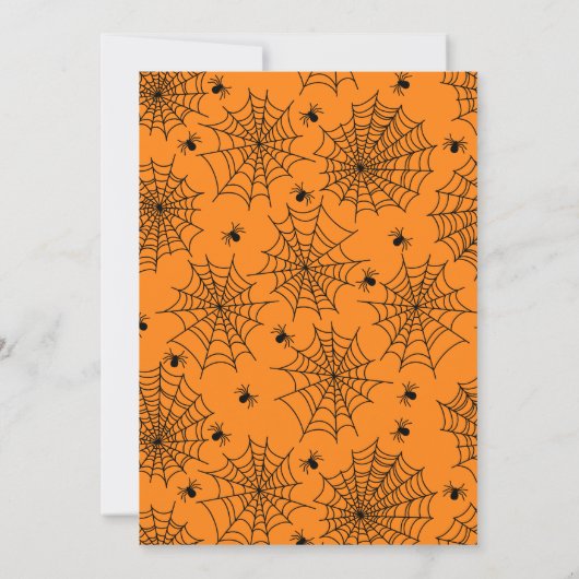 Halloween Birthday Party Invitations Kaart (Achterkant)