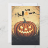 Halloween Birthday Party Kaart (Achterkant)