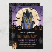 Halloween Birthday Party Kaart (Voorkant / Achterkant)