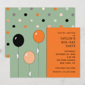 Halloween Birthday Party Kaart (Voorkant / Achterkant)