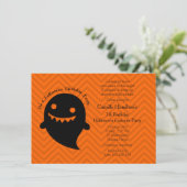 Halloween Birthday Party Kaart (Staand voorkant)