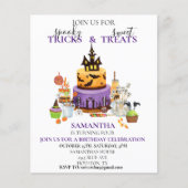 Halloween Birthday Party Kinder Cake behandelt sno (Voorkant)