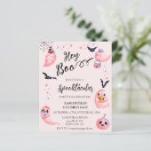 Halloween Birthday Party Kinder Hé Boo Pink Ghosts (Staand voorkant)