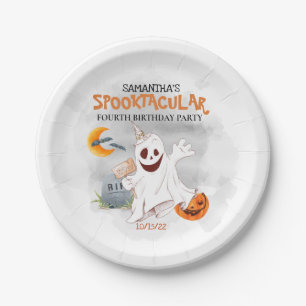 Halloween Birthday Party Kinder Spooktacular Ghost Papieren Bordje